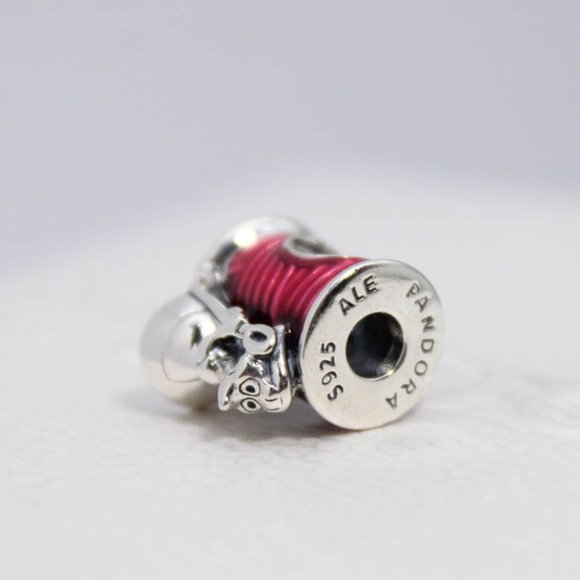 Pandora Disney Cinderella Suzy Mouse Needle & Thread Charm - Picture 3 of 8